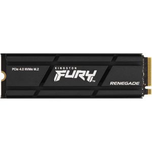 Kingston FURY - SFYRDK/4000GRenegade 4000 G PCIe 4.0 NVMe SSD W/HEATSINK - Voor gamers, enthousiastelingen en high-power gebruikers 4TB,Zwart