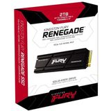 Kingston FURY Renegade 2000G PCIe 4.0 NVMe SSD W/warmteafvoerradiator voor gamers, pc-liefhebbers en gevorderde gebruikers SFYRDK/2000G