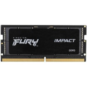 Kingston FURY Impact (2 x 16GB, 5600 MHz, DDR5 RAM, SO-DIMM), RAM, Zwart