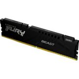 Kingston Fury Beast Black Expo DDR5 32GB 5200MT/s DDR5 CL36 DIMM geheugen voor PC Gamer Single Module - KF552C36BBE-32