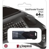 Kingston DataTraveler DTXON USB Stick - 64GB - USB 3.2 - Zwart