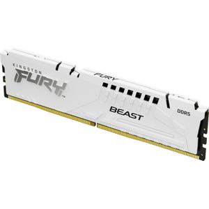 Kingston FURY Beast White EXPO 16GB 5200MT/s DDR5 CL36 DIMM Desktop Gaming Memory Enkele Module - KF552C36BWE-16