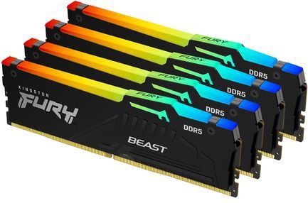 Kingston Technology FURY Beast RGB geheugenmodule 4 x 32 GB 5600 MT/s