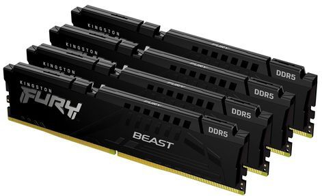 Kingston Technology FURY Beast 128GB 5200MT/s DDR5 CL40 DIMM (set van 4) Black XMP