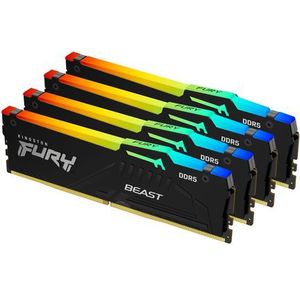 Kingston Technology FURY Beast RGB geheugenmodule 4 x 32 GB 5200 MT/s