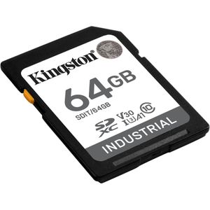Kingston Industriële SDXC-geheugenkaart 64 GB klasse 10, UHS-I, U3, V30, A1 pSCL