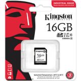 Kingston Industriële SD-kaart, tot 100 MB/s, hoog uithoudingsvermogen, UHS-I U3 V30 A1, (SDIT/16GB)