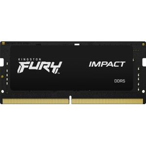 Kingston Fury Impact XMP 32 GB 6000MT, s DDR5 CL38 SODIMM Gamer Laptop Geheugen Kit van 2 - KF560S38IBK2-32