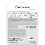 Kingston Technology IronKey Keypad 200 USB flash drive USB Type-C 3.2 Gen 1 (3.1 Gen 1) Blauw