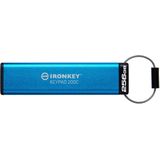 Kingston IronKey Keypad 200C Drive flash Type-C USB--stick met hardwareversleuteling FIPS 140-3 niveau 3 (aangevraagd) met XTS-AES 256-bits hardwareversleuteling- IKKP200C/256GB