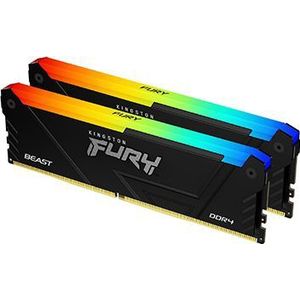 Kingston Beast RGB Werkgeheugenmodule voor PC DDR4 16 GB 2 x 8 GB 2666 MHz 288-pins DIMM KF426C16BB2AK2/16