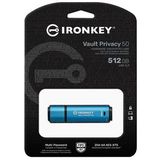 Kingston Technology IronKey Vault Privacy 50 USB flash drive USB Type-A 3.2 Gen 1 (3.1 Gen 1) Zwart, Blauw