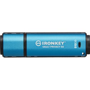 Kingston Technology IronKey Vault Privacy 50 USB flash drive USB Type-A 3.2 Gen 1 (3.1 Gen 1) Zwart, Blauw