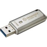 Kingston IronKey Locker+ 50 USB Flash Drive XTS-AES encryption voor gegevensbescherming met automatische USBtoCloud-back-up - IKLP50/256GB
