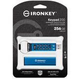 Kingston Technology IronKey Keypad 200 USB flash drive USB Type-A 3.2 Gen 1 (3.1 Gen 1) Blauw