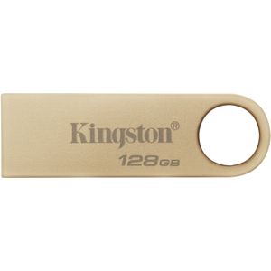 Kingston Technology DataTraveler SE9 Gen 3-128GB 220MB/s metaal USB-stick 3.2 Gen 1 goud