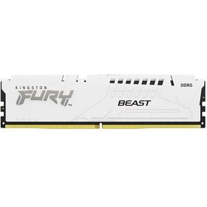 Kingston Technology FURY Beast 16GB 6000MT/s DDR5 CL30 DIMM White XMP, 16 GB, 1 x 16 GB, DDR5, 288-pin DIMM, White