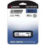 Kingston - DC2000B - M.2 2280 SSD - 960GB - PCIe 4.0 - Voor Servertoepassingen