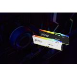 Kingston - FURY Beast - RAM Geheugen - 16GB - 6000MT/s - Wit RGB