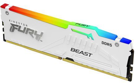 Kingston - FURY Beast - RAM Geheugen - 16GB - 6000MT/s - Wit RGB