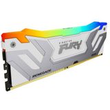 Kingston - FURY Renegade - RAM Geheugen - Wit - 24GB 8400MT/s DDR5 CL40 CUDIMM RGB