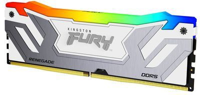 Kingston - FURY Renegade - RAM Geheugen - Wit - 24GB 8400MT/s DDR5 CL40 CUDIMM RGB