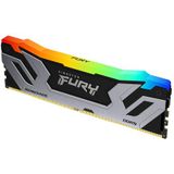Kingston - FURY Renegade - RAM Geheugen - Zilver - 24GB 8400MT/s DDR5 CL40 CUDIMM RGB