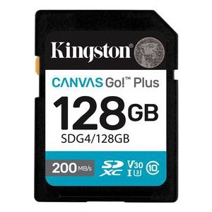 Kingston - Canvas Go! Plus - Geheugenkaart - Klasse 10 - Zwart