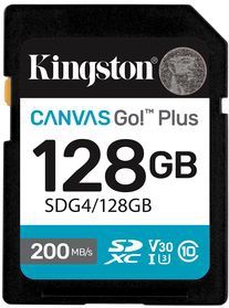 Kingston - Canvas Go! Plus - Geheugenkaart - Klasse 10 - Zwart