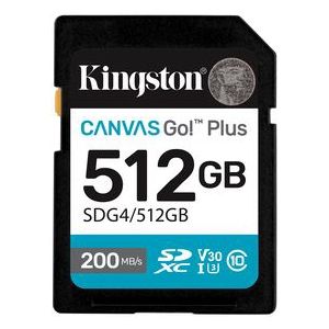 Kingston - Canvas Go! Plus - Geheugenkaart - 512GB - SDXC - 200MB/s