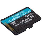 Kingston - Canvas Go! Plus - MicroSD - Zwart - UHS-I Klasse 10, Tot 200MB/s, A2, U3, V30