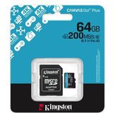 Kingston - Canvas Go! Plus - MicroSD - Zwart - UHS-I Klasse 10, Tot 200MB/s, A2, U3, V30