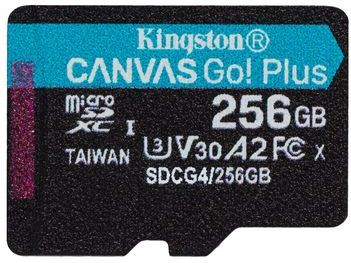 Kingston - Canvas Go! Plus - microSDXC 256GB - U3 A2 - Voor Mobiel Gamen