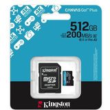 Kingston - Canvas Go Plus - Geheugenkaart - 512GB - microSDXC - 200MB/s