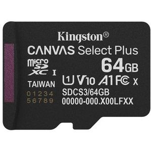 Kingston - Canvas Select Plus Gen3 - MicroSDXC - UHS-I Klasse 10