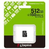 Kingston - Canvas Select Plus - microSDXC - 512GB - A1 - 150MB/s