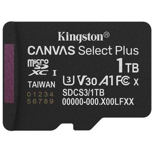 Kingston - Canvas Select Plus - microSDXC - 1TB - A1 - 150MB/s