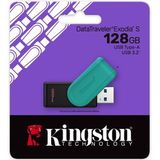 Kingston - DataTraveler Exodia S - USB Flash Drive - Zwart, Turkoois - 512GB, USB 3.2 Gen 1