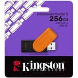 Kingston - DataTraveler Exodia S - USB Flash Drive - Zwart, Oranje - 512GB, USB 3.2 Gen 1