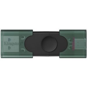 Kingston Technology DataTraveler DuoG2 USB flash drive USB Type-A / USB Type-C 3.2 Gen 1 (3.1 Gen 1) Zwart, Groen