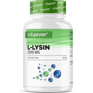 Vit4ever - L-Lysine 2000 - 365 Tabletten - 1000 mg per Tablet - Veganistisch