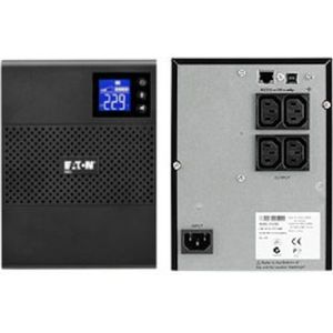 Eaton UPS 5SC 500 IEC Tower – Line-interactivUPS – 5SC500I – vermogen 500 VA (4 IEC 10A stopcontacten) – spanningsregeling (AVR) – UPS met display en USB-interface (inclusief USB-kabel) – zwart