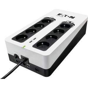 EATON - 3S 850 FR - Omvormer - 850VA - 8 FR-stopcontacten + 2 USB-poorten