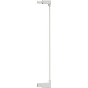 Noma Uitbreiding voor traphek, uittrekbaar voor baby's, kinderen en honden, met softclose (7 cm, wit), deurbeschermingsrooster met boren, veilig deurrooster en traphek als afsluithekje
