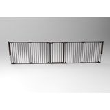 Noma 5 panelen Veiligheidshek - kamer verdeler - Tot 315 cm - zwart- kachelhek - veiligheidshek voor open haard