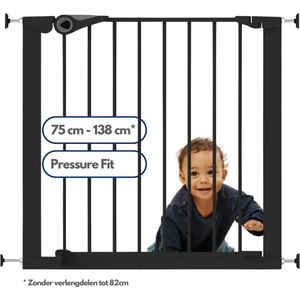 Noma - Veiligheidshekje Easy Pressure Fit - Zwart - Metaal - 75-82 cm
