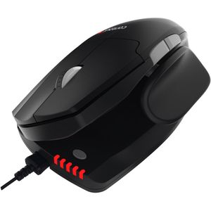 Contour Unimouse - Bekroonde Ergonomische muis met Duimsteun | Bedrade muis | Verticale Muis voor Rechtshandigen | 35 tot 70 graden hoek | 6 knoppen + scroll | voor Windows en Mac