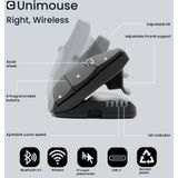 Contour Unimouse verticale muis rechtshandig draadloos zwart