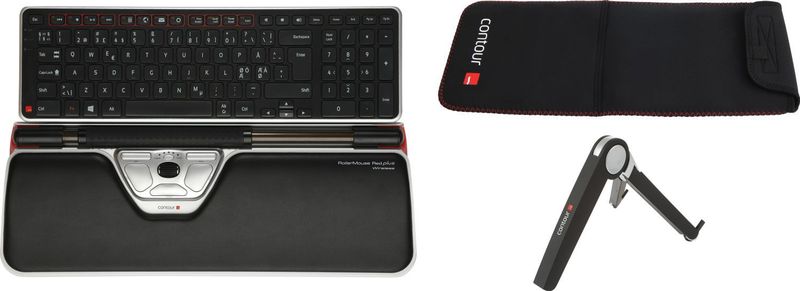 CONTOUR - RollerMouse Red Plus - Travel Kit - Ergonomisch
