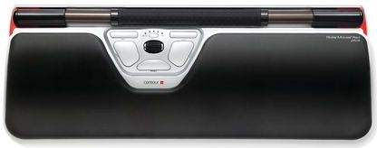 Contour Design RollerMouse Red Plus muis Kantoor Ambidextrous USB Type-A Rollerbar 2800 DPI